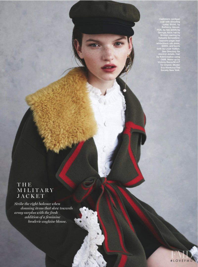 Eva Klimkova featured in Wardrobe Revolution, September 2016