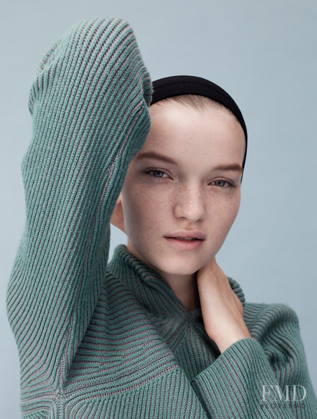 Eva Klimkova featured in Giorgio Armani Capsule, September 2015