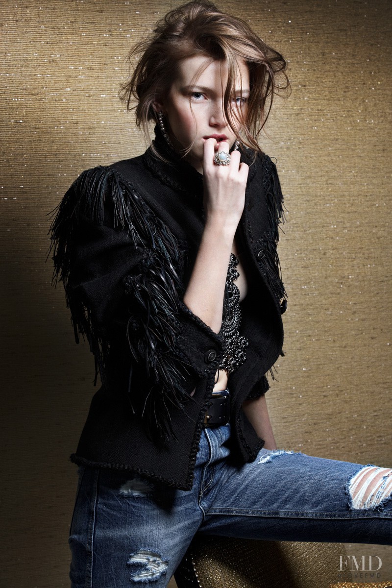 Eva Klimkova featured in French Chic, April 2014