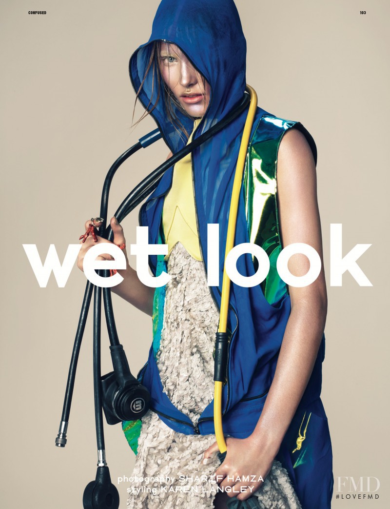 Emily Baker featured in Wet Look, February 2012