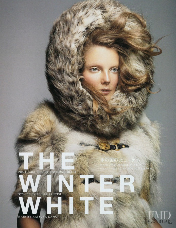 Eniko Mihalik featured in The Winter White, November 2010