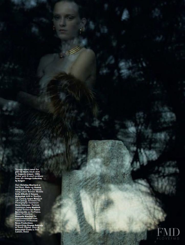 Tetyana Melnychuk featured in Rome. Savage, September 2010