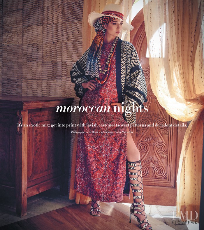 Roberta Pecoraro featured in Moroccan Nights, November 2015