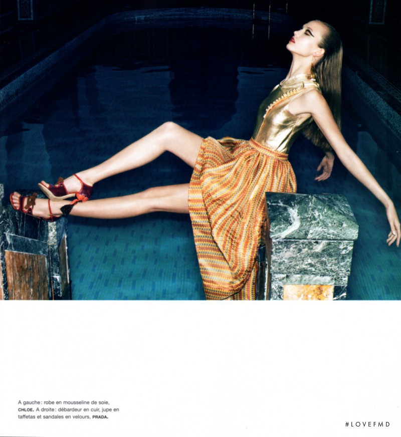 Karlie Kloss featured in Au regard des divinites, April 2008