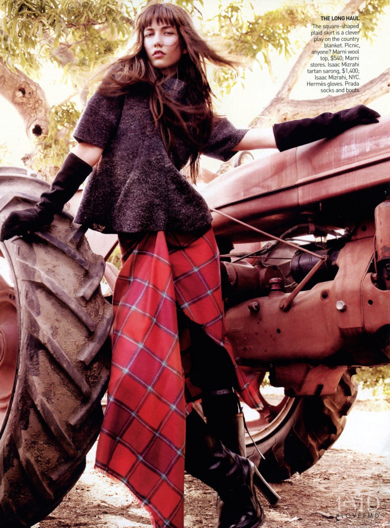 Karlie Kloss featured in Everything and the Farm, November 2009