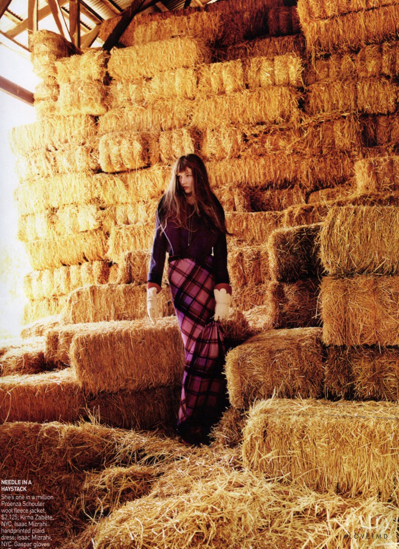 Karlie Kloss featured in Everything and the Farm, November 2009