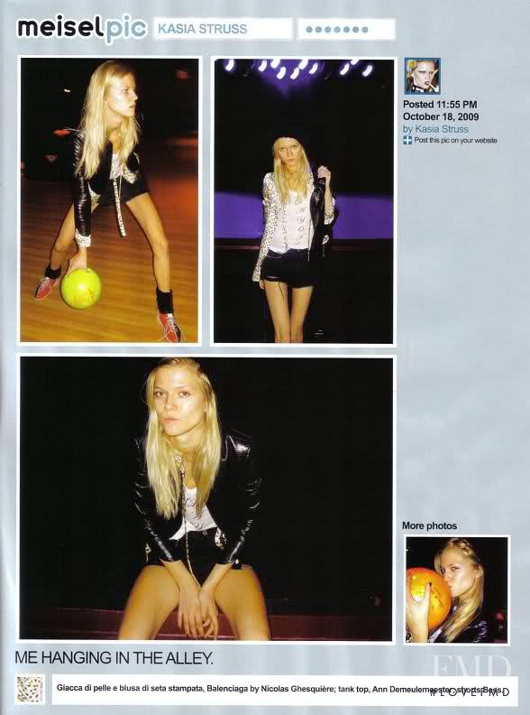 Kasia Struss featured in MeiselPic, December 2009