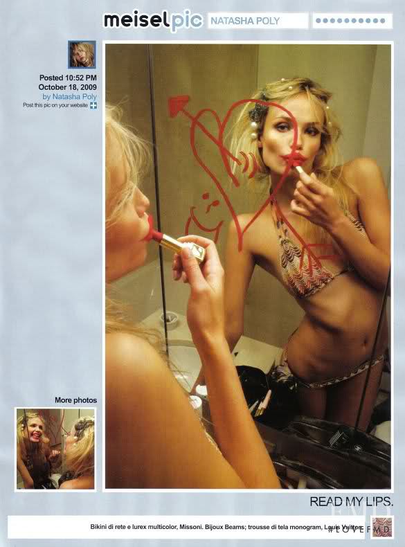 Natasha Poly featured in MeiselPic, December 2009