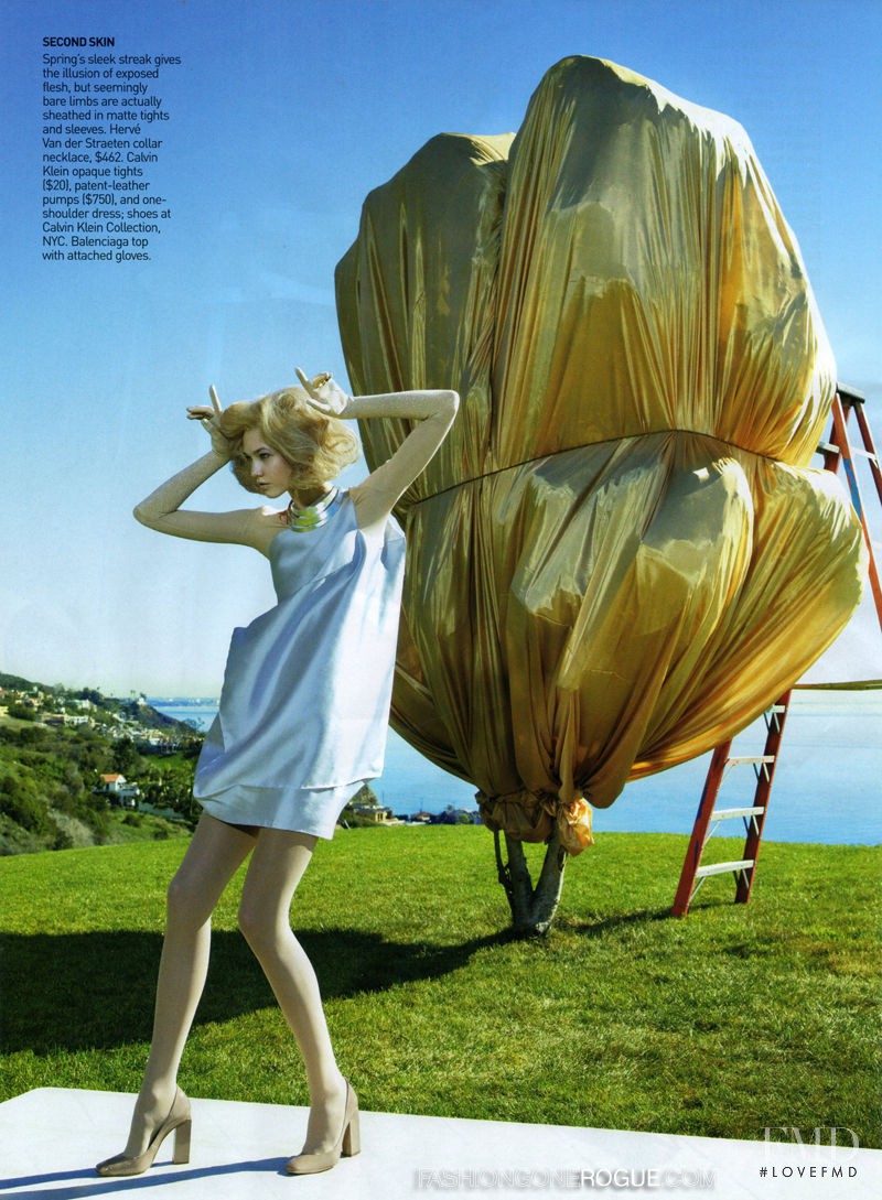 Karlie Kloss featured in Laid Bare, April 2009