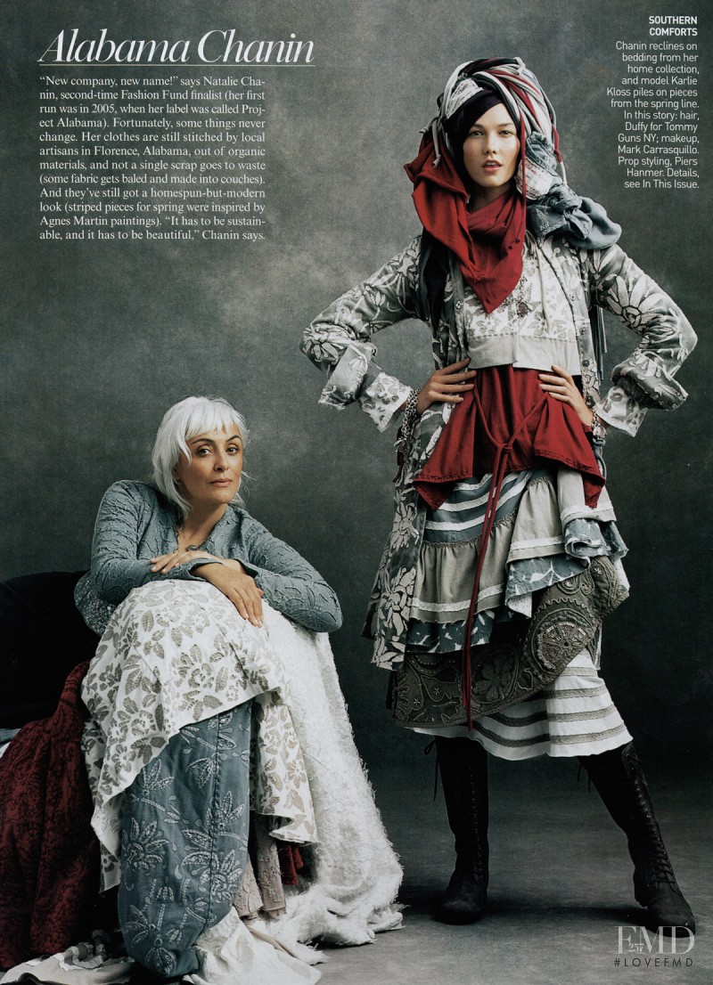 Karlie Kloss featured in 6th Annual CFDA/Vogue Fashion Fund: Top Ten, November 2009