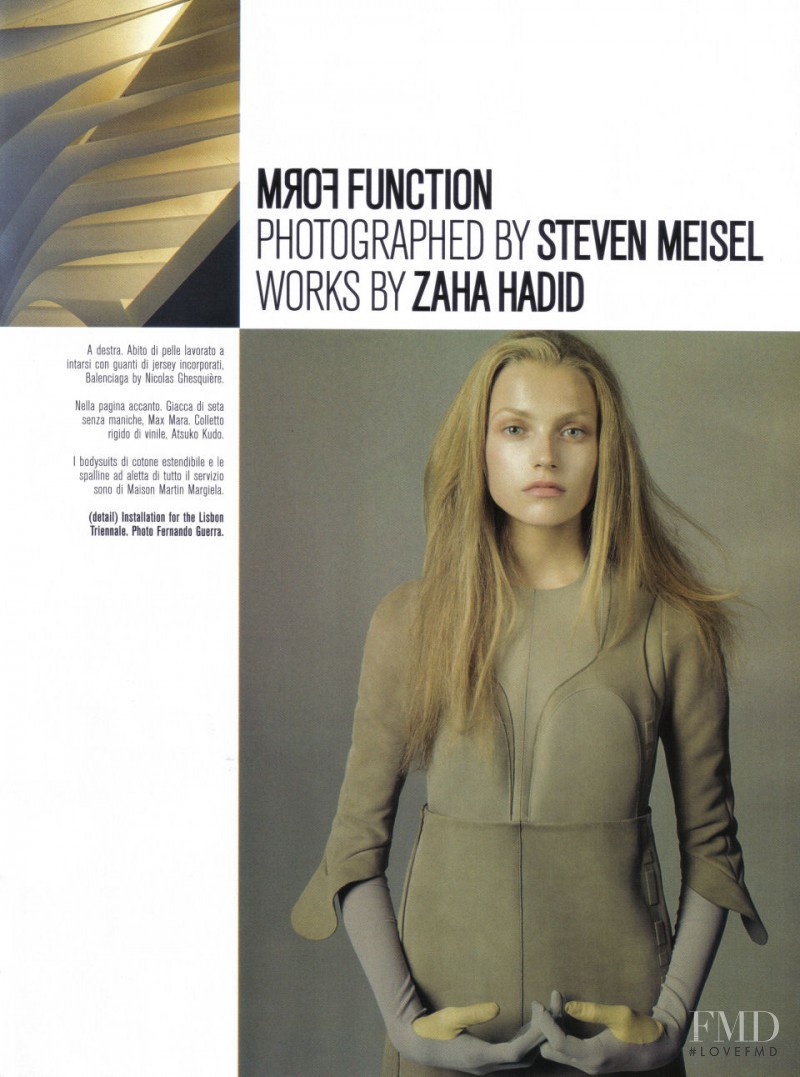 Anna Maria Jagodzinska featured in Form Function, January 2009