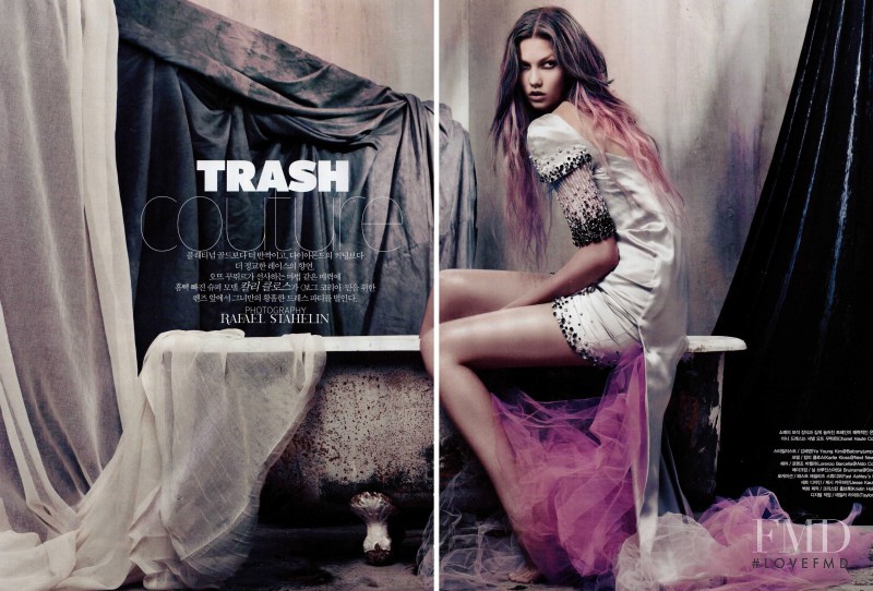 Karlie Kloss featured in Trash Couture, December 2009