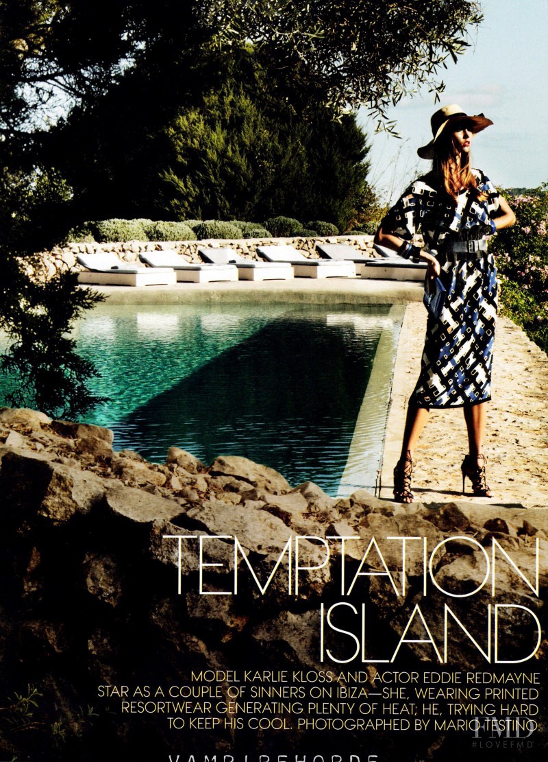 Karlie Kloss featured in Temptation Island, December 2011