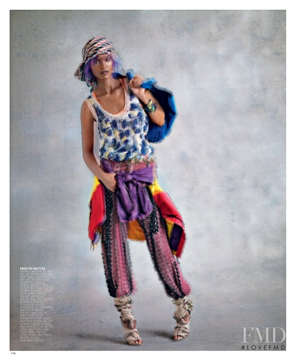 Liya Kebede featured in Jumble Fever, February 2010