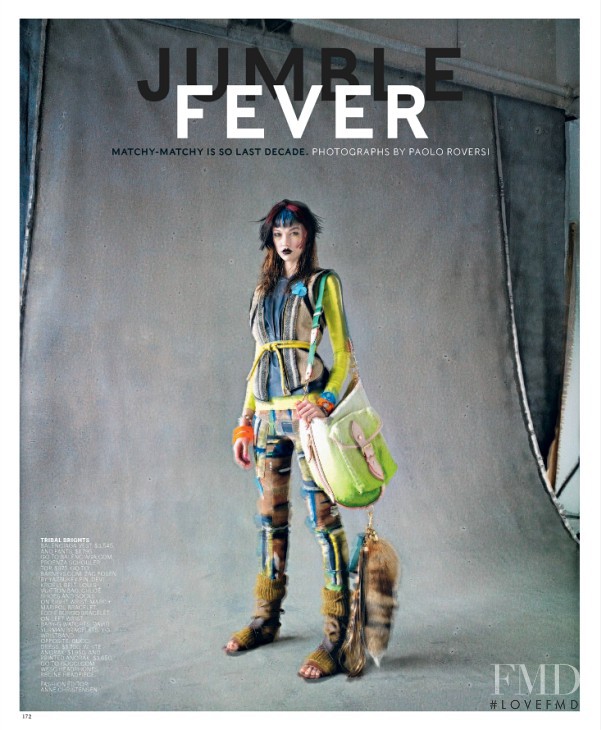 Karlie Kloss featured in Jumble Fever, February 2010