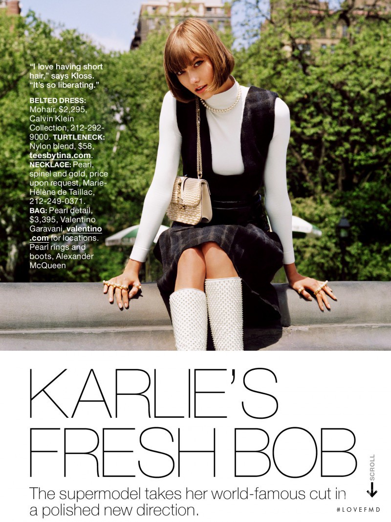 Karlie Kloss featured in Karlie\'s Fresh Bob, August 2013