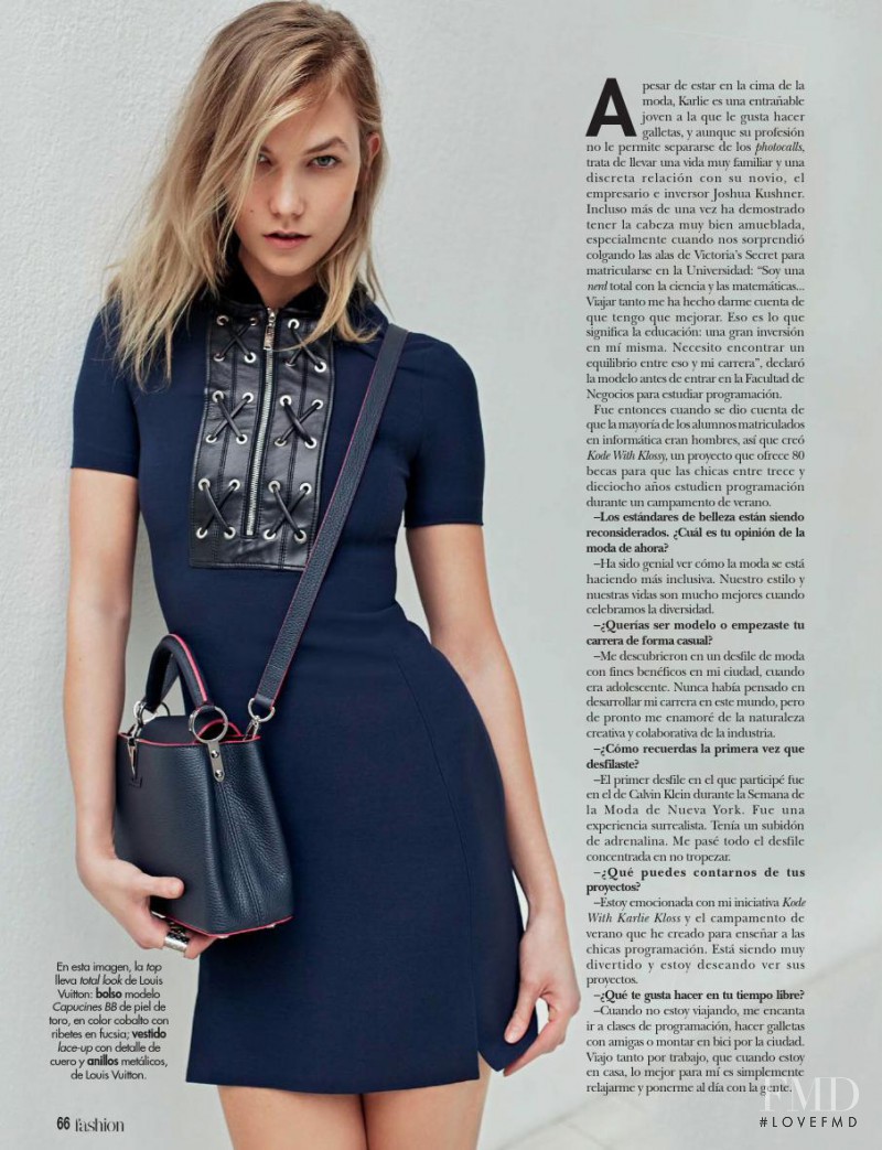 Karlie Kloss featured in Karlie Kloss Nuestra Musa, September 2016