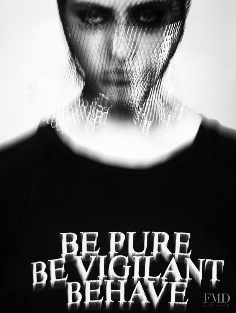 Vittoria Ceretti featured in Be Pure Be Vigilant Behave, September 2016