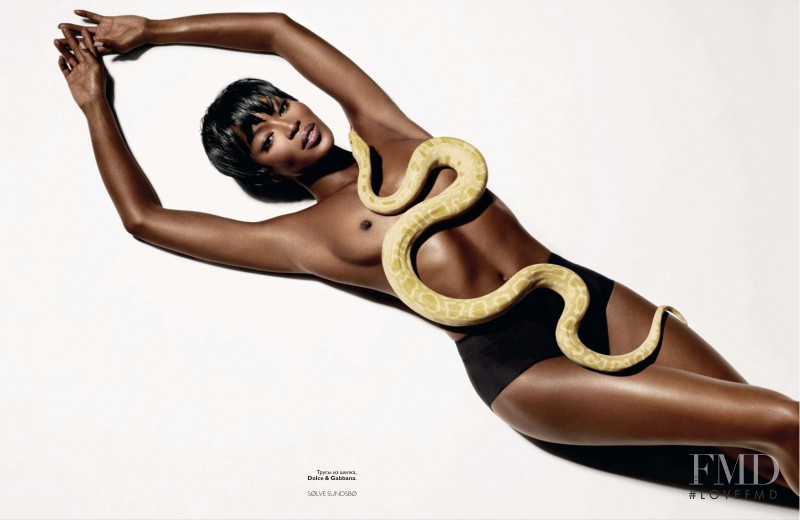 Naomi Campbell featured in &#1057;&#1087;&#1086;&#1082;&#1086;&#1081;&#1085;&#1086;! - Easy!, April 2010