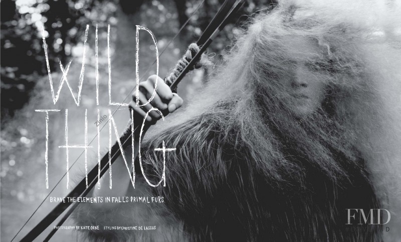 Julia Shvets featured in Wild Thing, November 2009