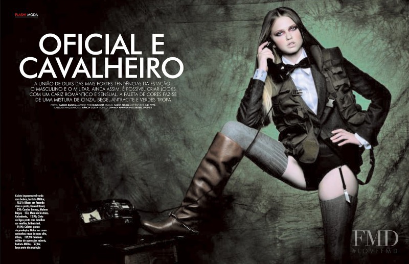 Daniela Hanganu featured in Oficial E Cavalheiro, October 2012