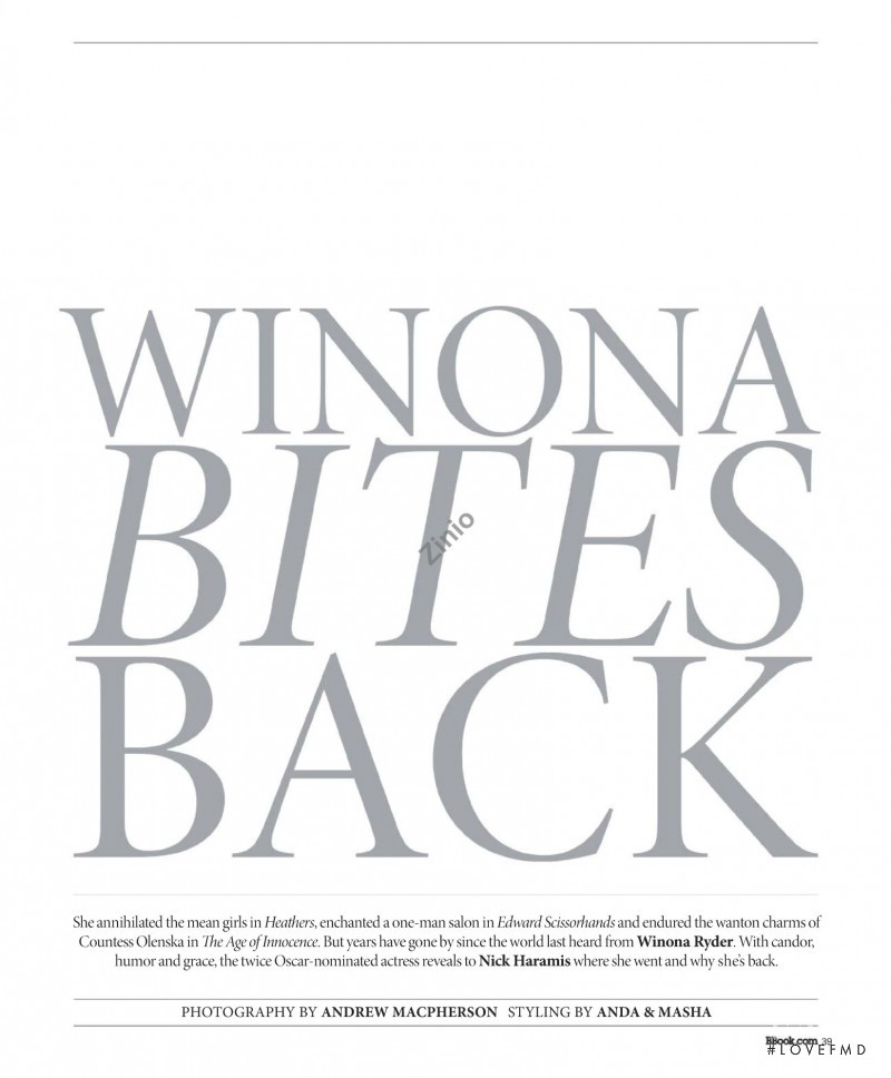 Winona Bites Back, November 2009