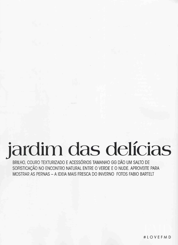 Jardim das delícias, December 2010