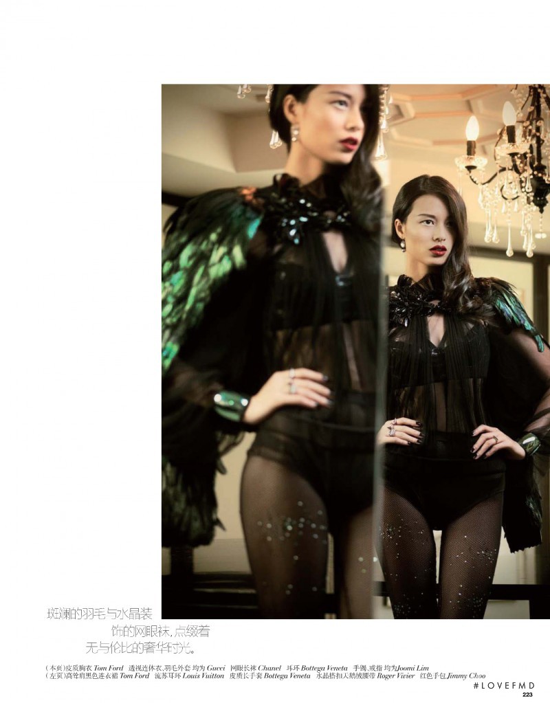 Liu Li Jun featured in Vogue Trend: Fully Loaded, December 2012