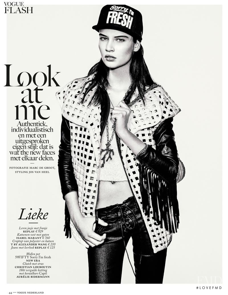 Lieke van Houten featured in Look at Me, April 2014