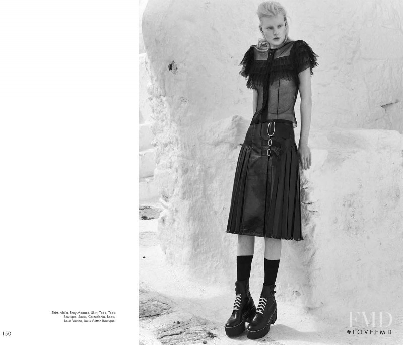Linn Arvidsson featured in Chilly Softness, December 2016