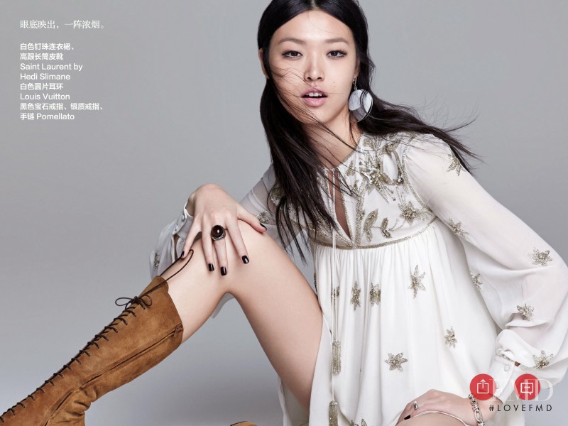 Tian Yi featured in Flower, March 2015