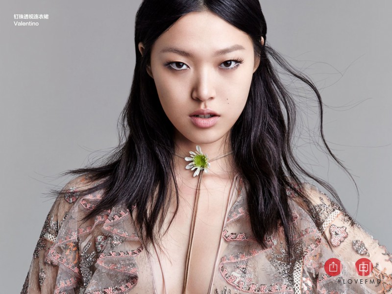 Tian Yi featured in Flower, March 2015