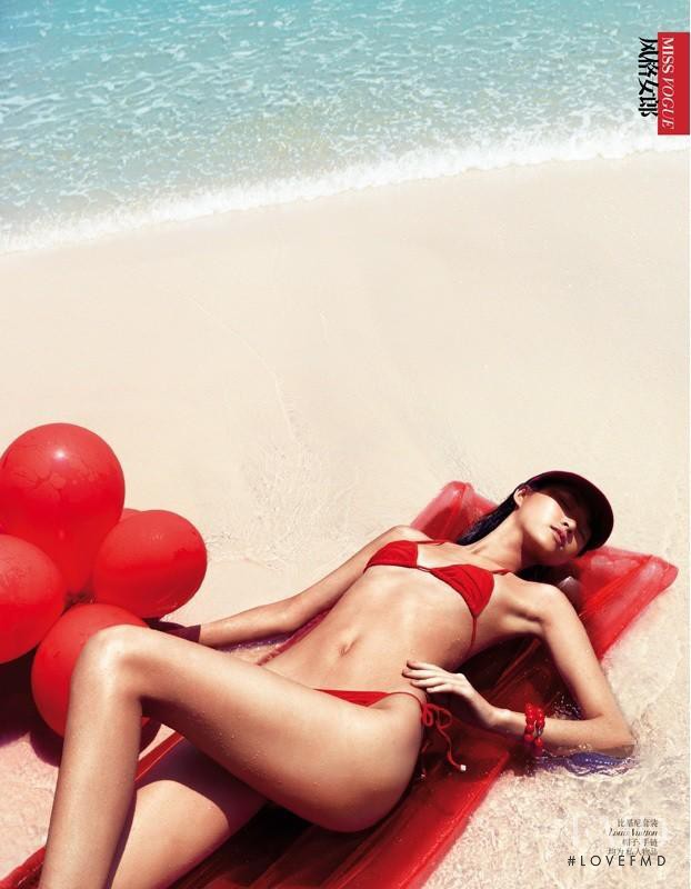 Tian Yi featured in Colour The Beach, June 2012