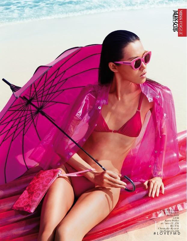 Tian Yi featured in Colour The Beach, June 2012
