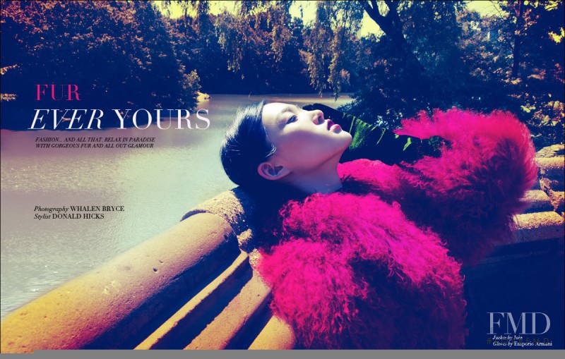 Tian Yi featured in Fur Ever Yours, September 2011