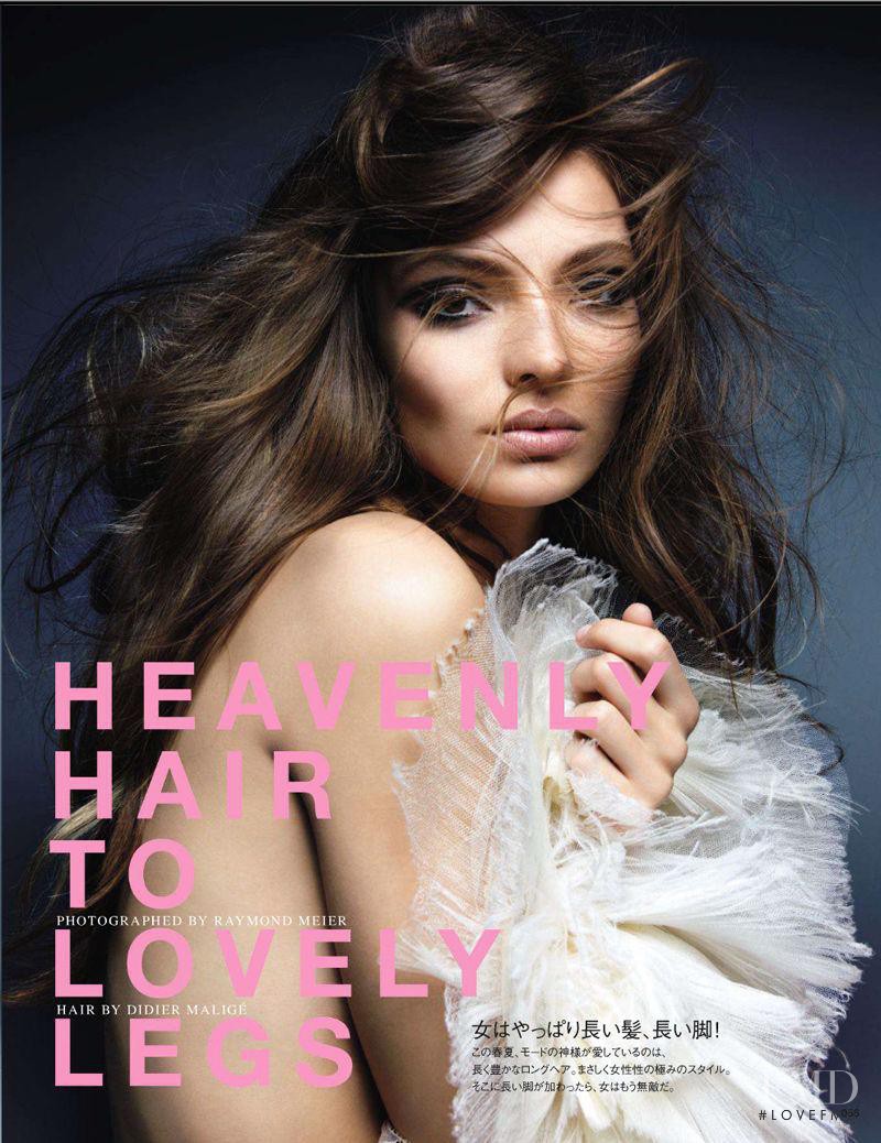 Carola Remer featured in Heavenly Hair to Lovely Legs, July 2011