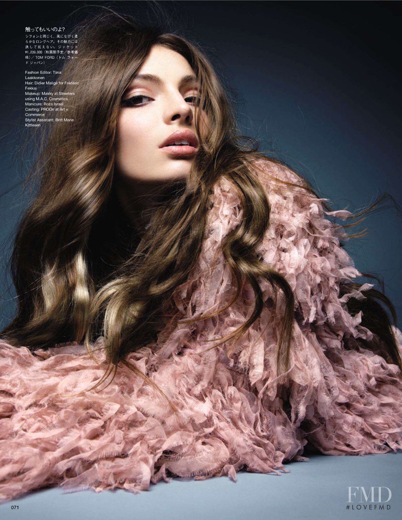 Carola Remer featured in Heavenly Hair to Lovely Legs, July 2011