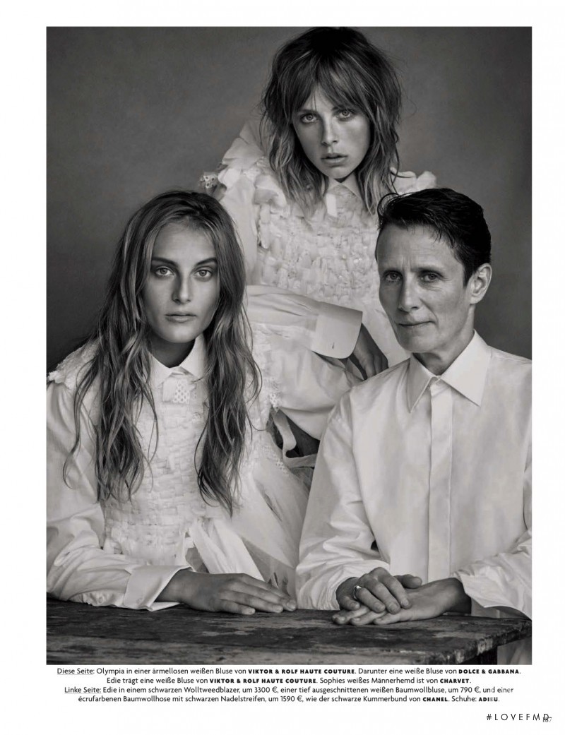 Edie Campbell featured in Modell-Familie, December 2016