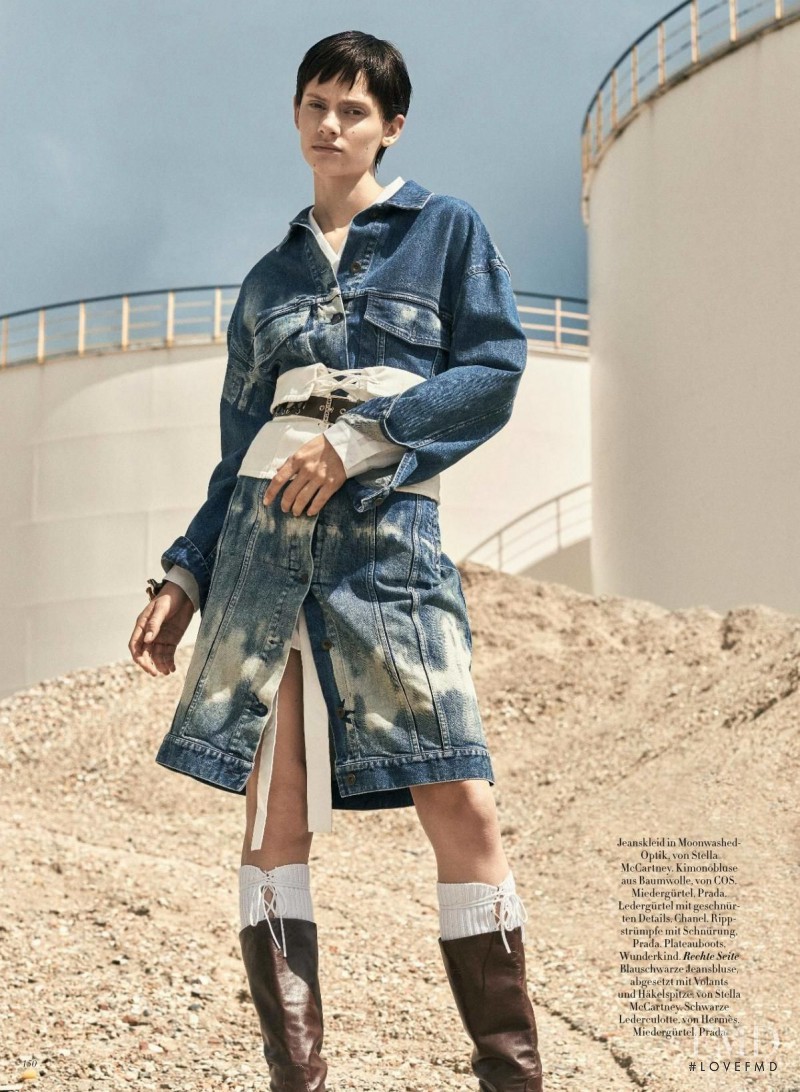 Eva Saadi Schimmel featured in Denim, December 2016