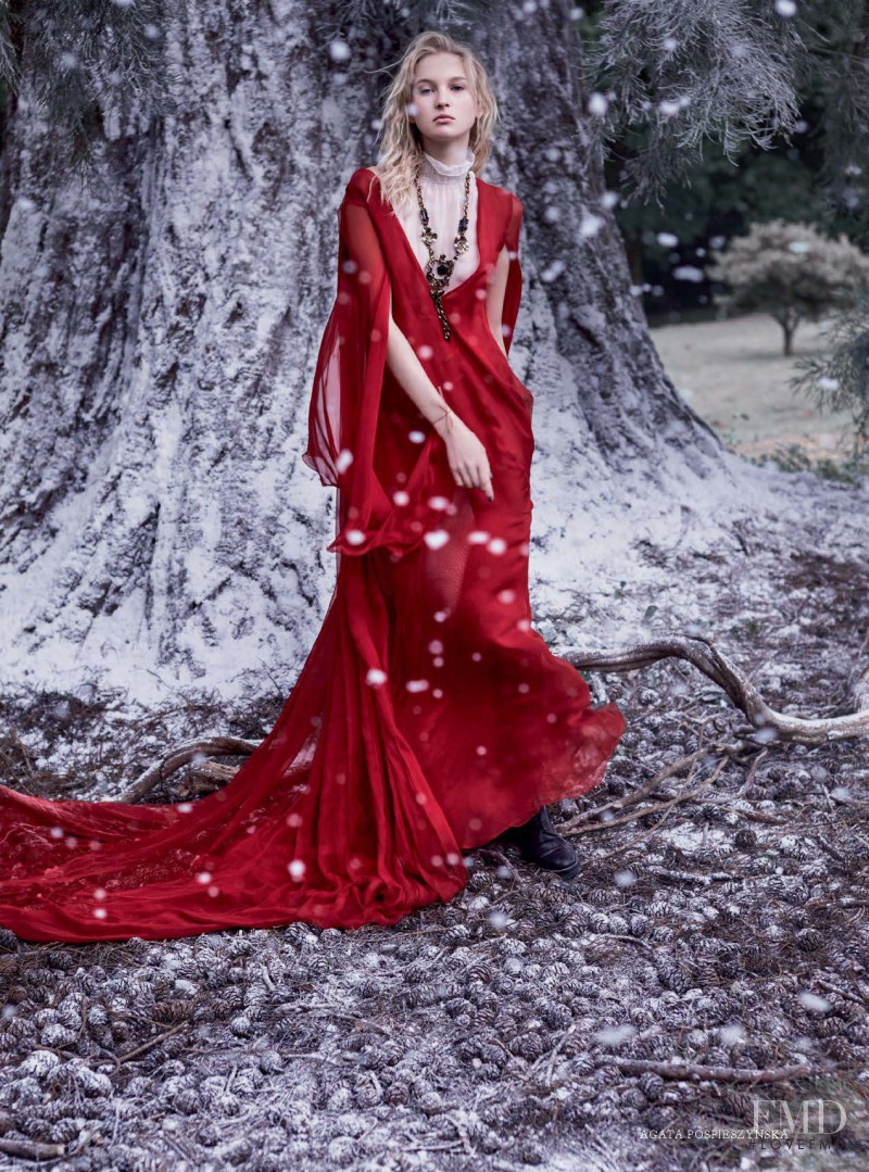 The Enchanted Forest in Harper's Bazaar UK with Nastya Sten wearing ...