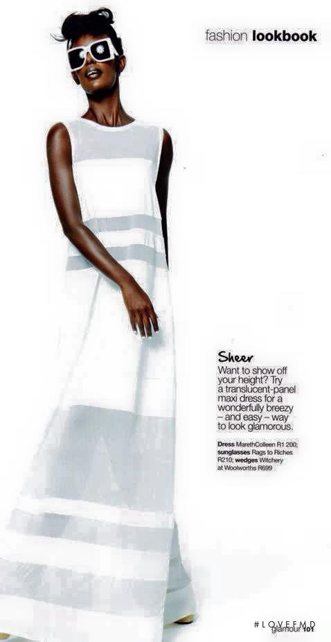 Happy Umurerwa featured in How To Wear White Now, January 2015