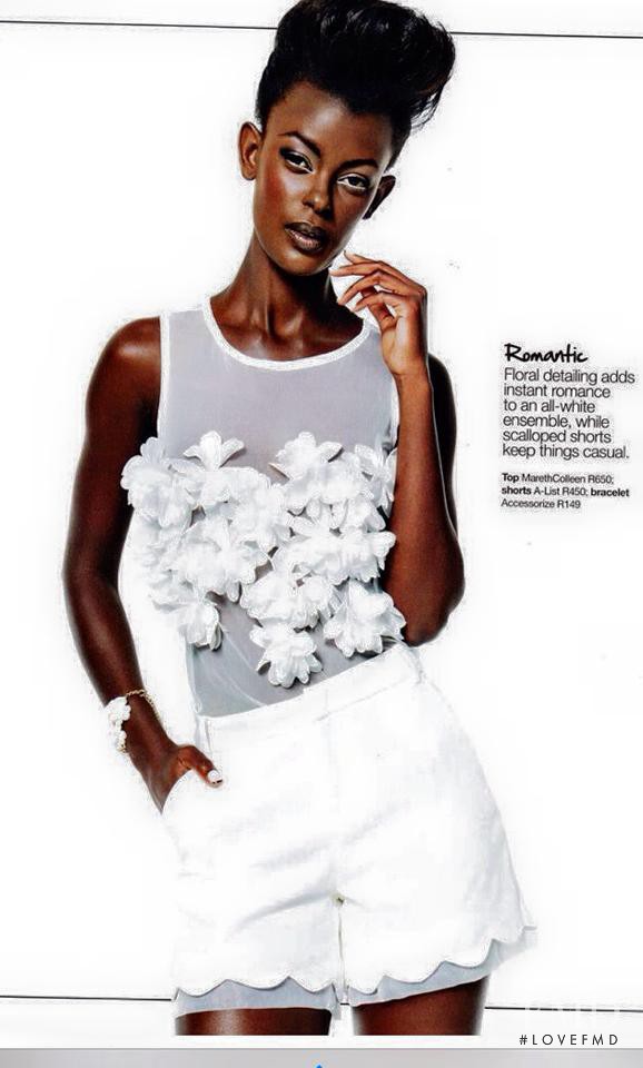 Happy Umurerwa featured in How To Wear White Now, January 2015