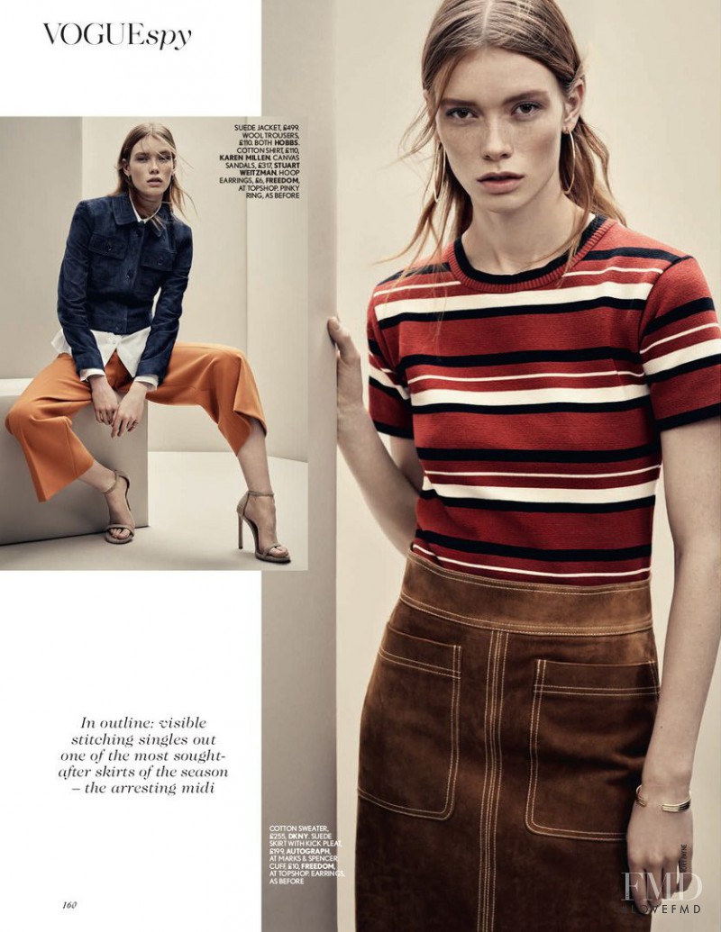 Julia Hafstrom featured in Vogue Spy, March 2015