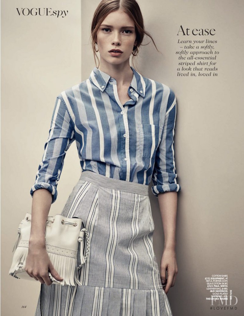 Julia Hafstrom featured in Vogue Spy, March 2015