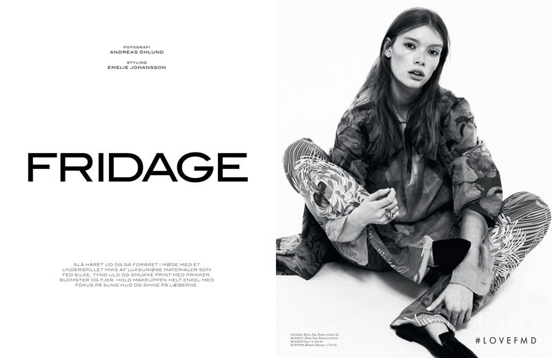 Julia Hafstrom featured in Fridage, May 2013