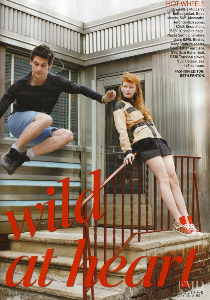 Julia Hafstrom featured in Wild At Heart, February 2010