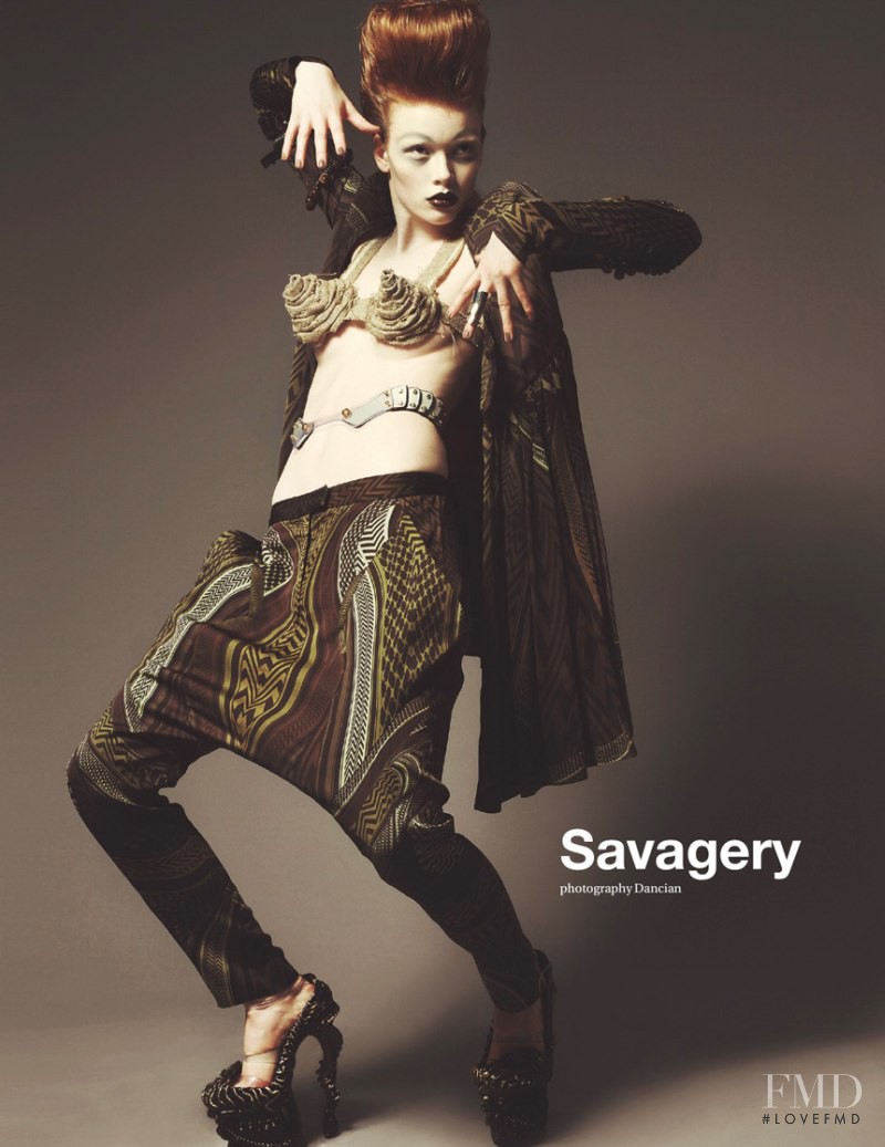 Julia Hafstrom featured in Savagery, April 2010