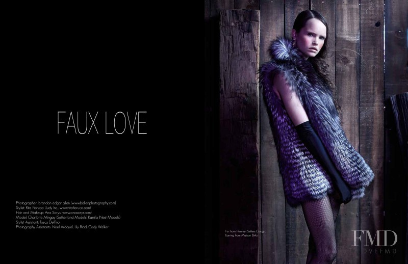 Charlotte Mingay featured in Faux Love, October 2015