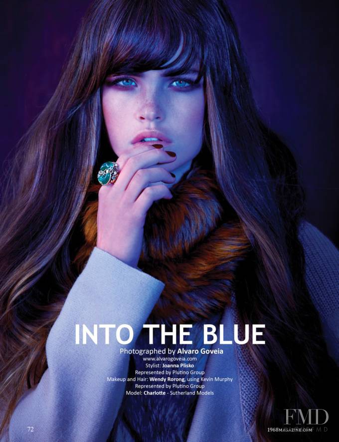 Charlotte Mingay featured in Into The Blue, March 2015