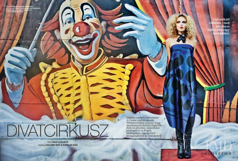 Vivien Wysocki featured in Divatcirkus, December 2014